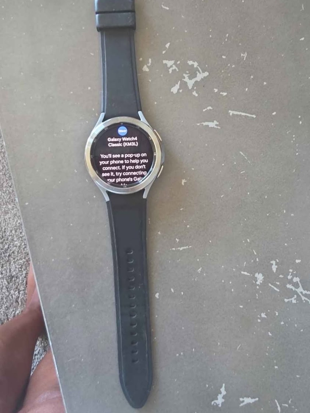 Samsung Galaxy Watch4 Classic Silver with Black Band